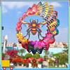 Flowering Bee Wind Chimes Wind Spinner Outdoor Hanging Wind Spinners For Outdoor Indoor Decoration