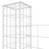 Vidaxl Ogrodzenie Gabionowe Z 5 Słupkami, Żelazo, 500X20X200 Cm