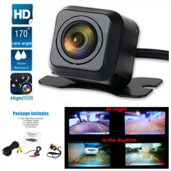 Мини-комплект камеры заднего вида для парковки автомобиля и грузовика, 170°, с функцией резервного копирования