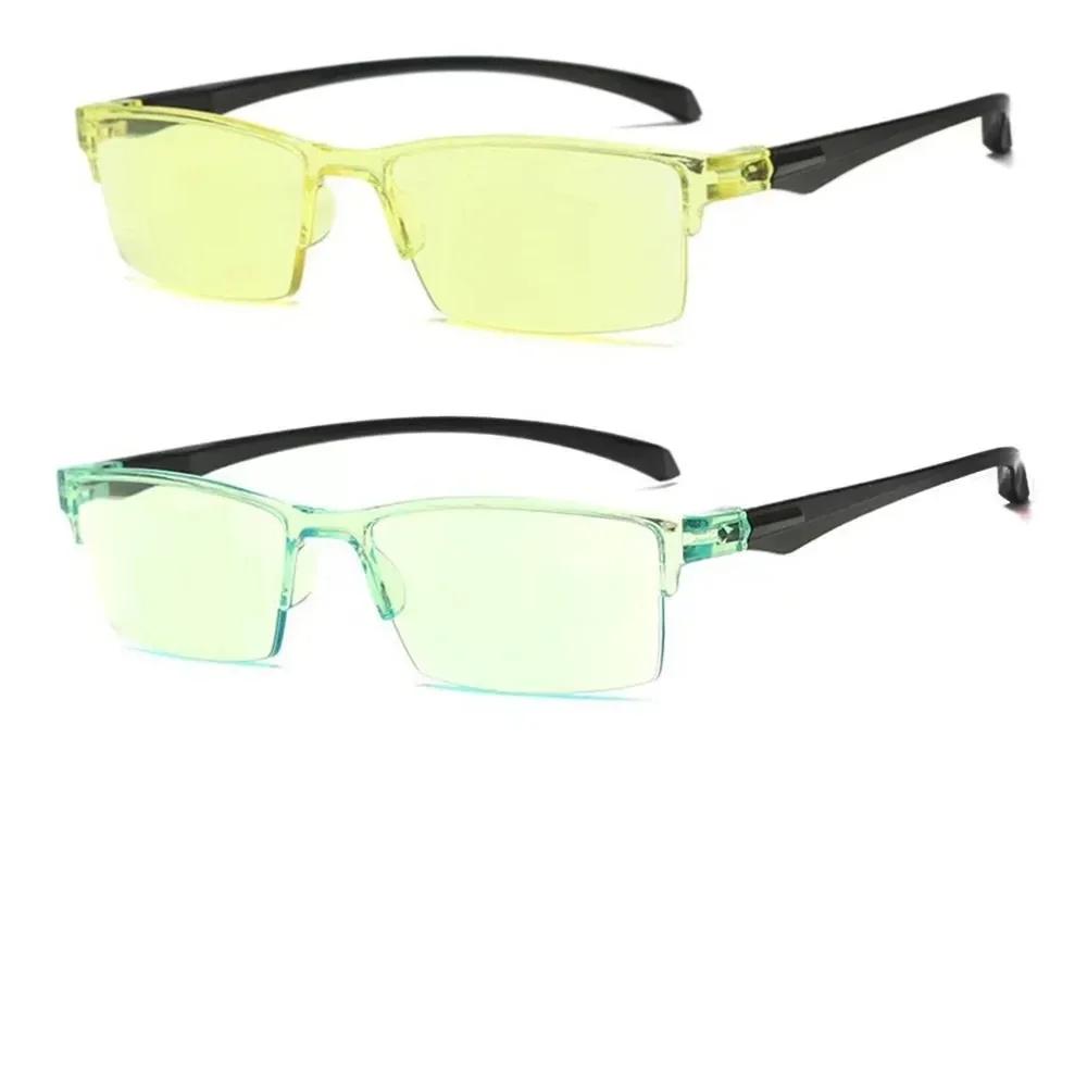 

2 шт. Новые очки для чтения с защитой от синего света, умные очки для чтения с автоматическим зумом, автофокус, диоптрии +1.0 ~ +5.0, полуободковые, унисекс