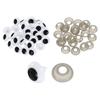 Uxcell 150pcs 20mm Round Plastic Crochet Safety Eyes with Washers for DIY Stuffed and Bear White Crafts, Animals, Making,