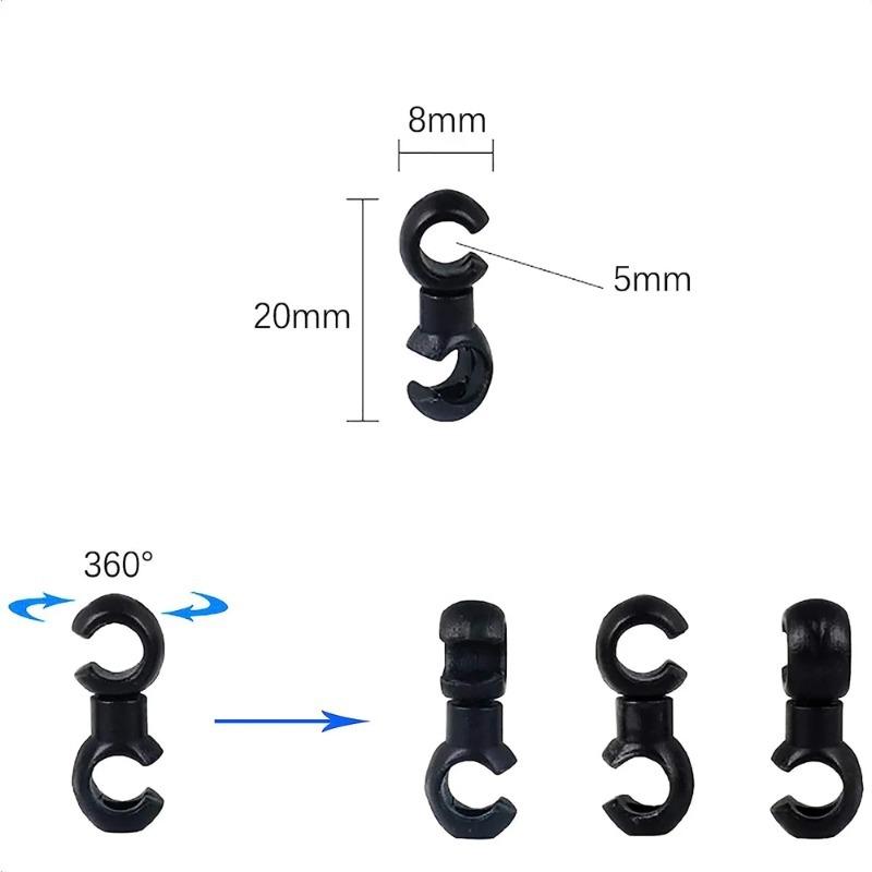Bicycle Brake Device Cable S-shaped Buckle Hose Guide Cross Wire Clamp Ring Buckle Highway Riding Accessories Convenient