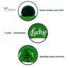 St Patrick Day Accessories St. Patrick's Shamrock Hat Irish Cuffed Pom Knit Green Celtic Knot Sequins Clover Skull Cap for Women Men Party Costume