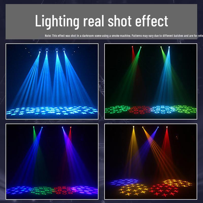 100W Stage Beam Light: DMX Moving Head with Rotating Patterns and Color Effects for KTV Atmosphere