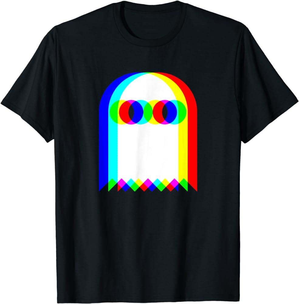 

Ghost Trippy Vaporwave Halloween Techno Rave EDM Music Party T-shirt Tops Tee XL