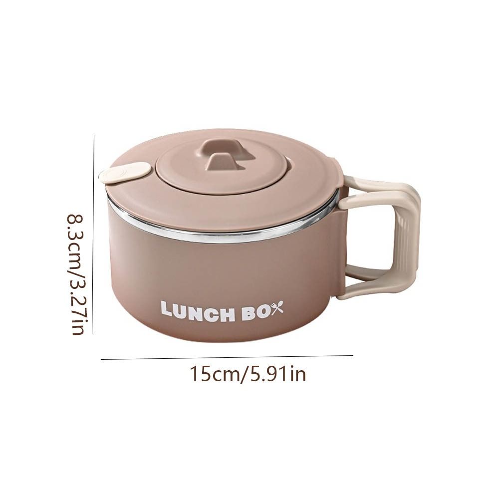 With Handle Noodles Ramen Bowl Large Capacity Fruit Salad Rice Soup Bowl  Student Dormitory
