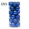 Glossy Matte Glitter Baubles 24 Pcs Small Christmas Ball Ornaments, Mini Shatterproof Plastic Indoor Outdoor Tree Decor Xmas Hanging Decoration