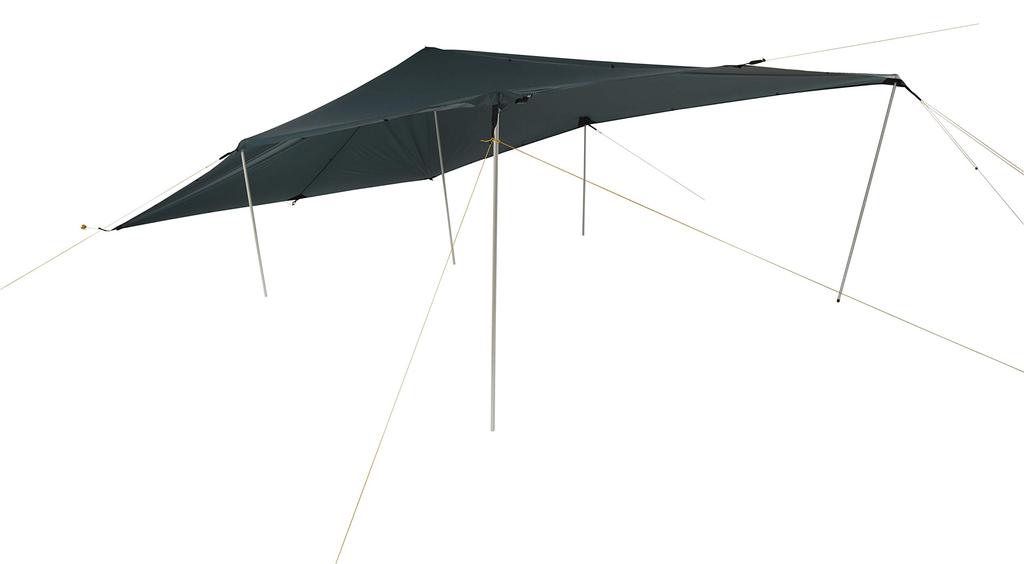 NORDISK Outdoor Camping Tarp Voss 14 SI 14 Forest Green 320 x 430 cm Obdélník Japonský 117012 (Voss SI) [Originální produkt]