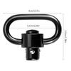 Heavy Duty 1.25 Inch Sling Swivels - Quick Detach D Loop Mounts For 2 Point Rifle Slings 