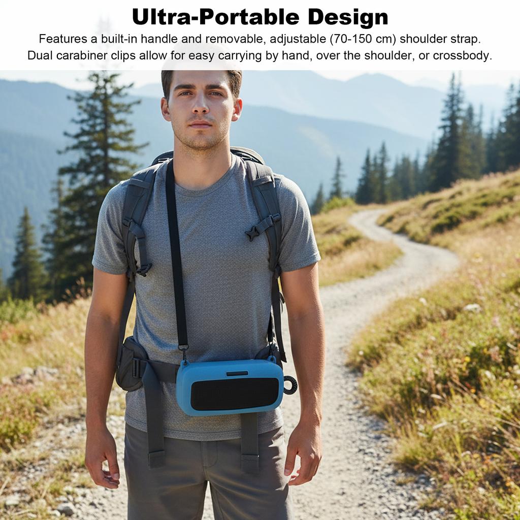 Silicone Cover Case Shockproof Protective Travel Case for Bose SoundLink Plus Speaker Accessories