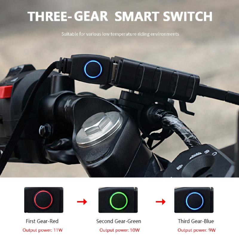 5V Univerzální Motocyklová Řídítka USB Zimní Elektricky Vyhřívané Gripy Sada Řídítko Vodotěsné ATV Skútr Řídítka Hřející Ruce Sada