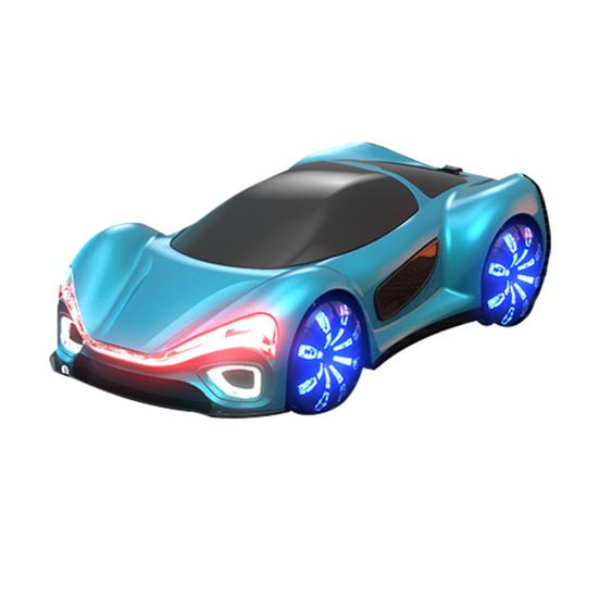 Remote Control Concept Car Toy with LED Light Spray Dual Controller 4WD New Energy Vehicle Rechargeable Toddlers 2.4GHz RC Drift Racing Car