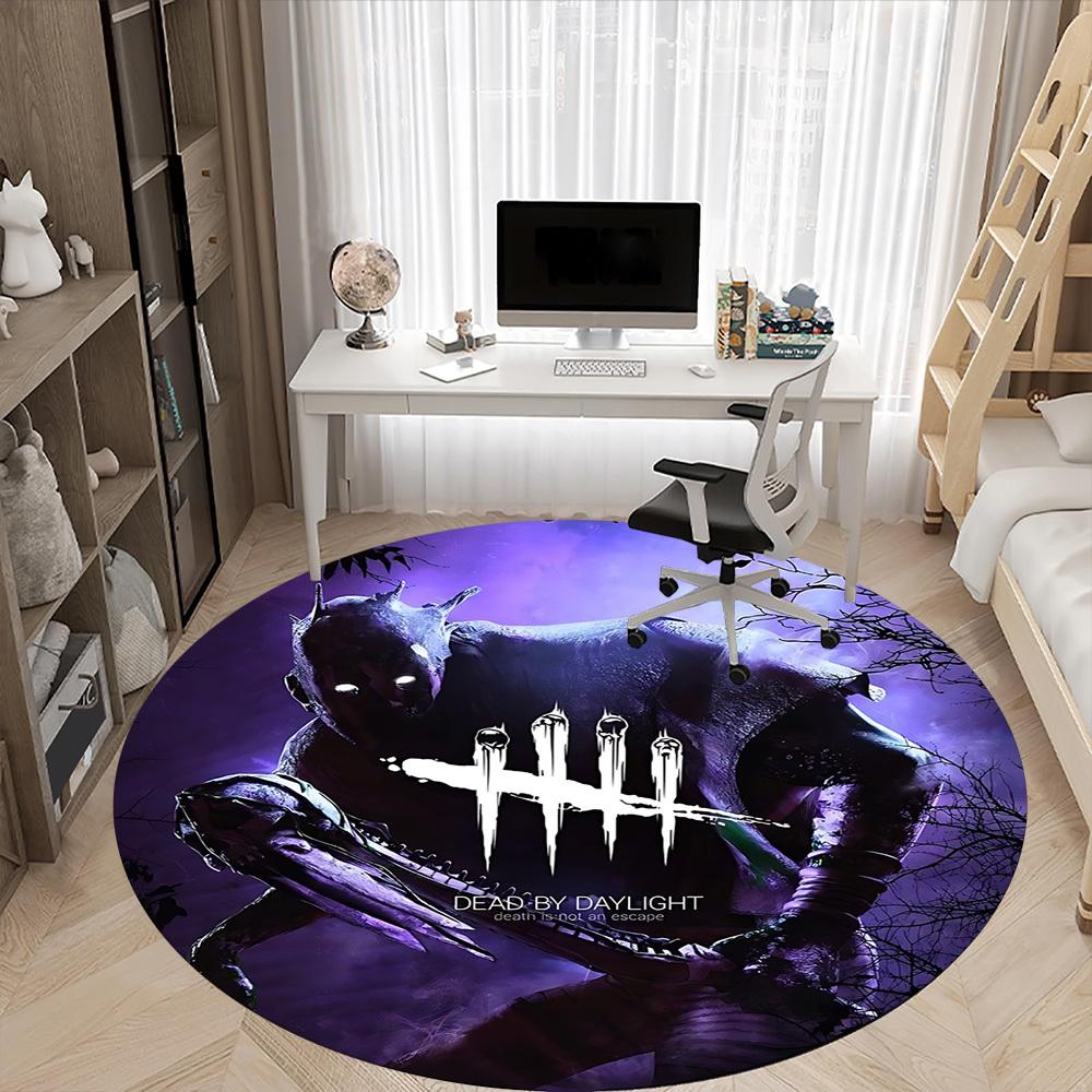 1pc Dead by Daylight Office Round Area Rug, Under Office Chairs Bedroom Living Room Home Decor A0926060