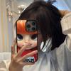 Japanese Korean Retro Doll Dark Baby Artist Black Hard Plastic Phone Case For Iphone 17 Air 16 15 14 13 12 11 Pro Max PC TPU