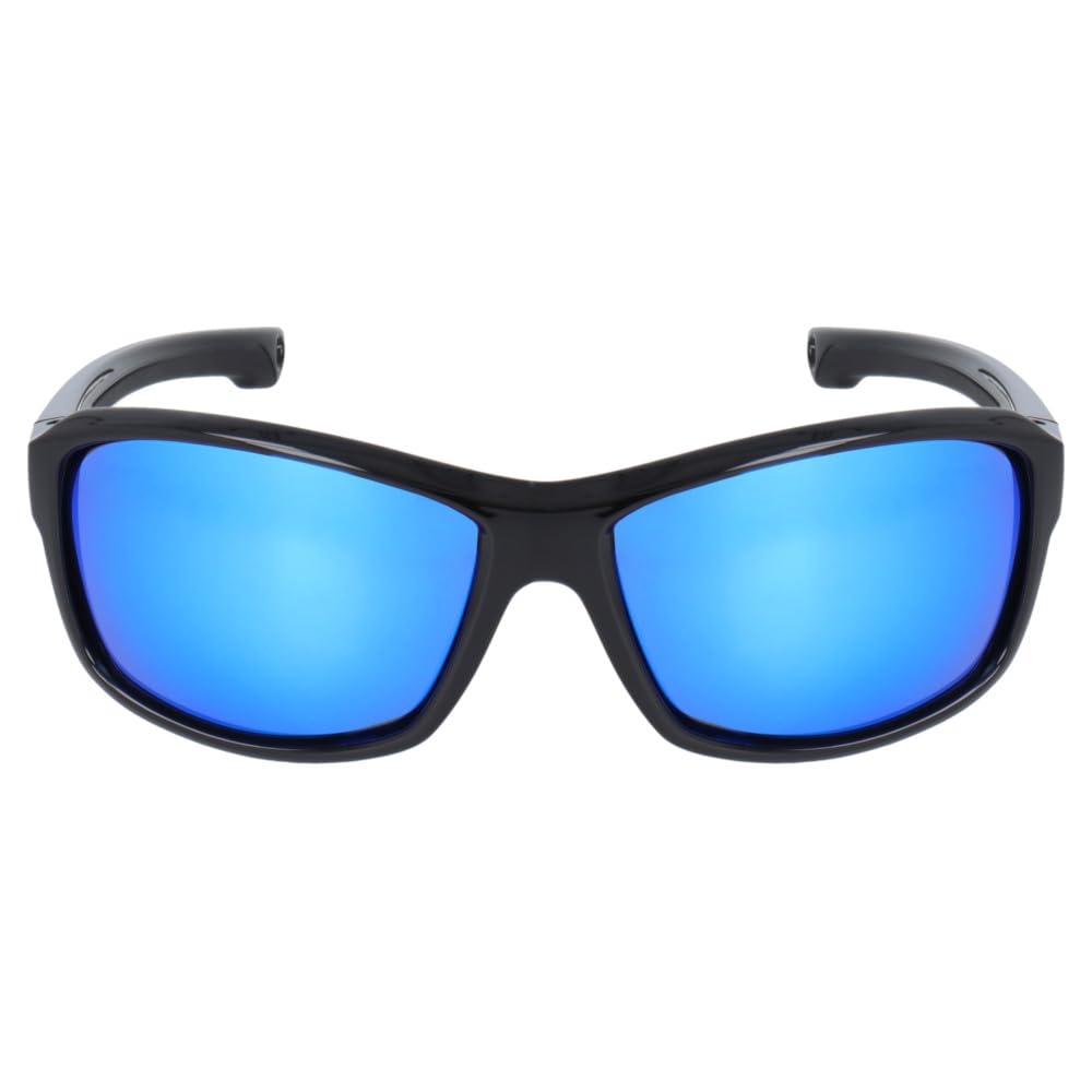 TAKAMIYA concept Polarized Square Mirror Lens H.B Sunglasses, Shape, Gray/Blue