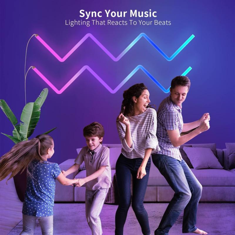 Ambient Wall Light Remote Control Atmosphere Light Illusion Corner Light RGB Colorful Fill Light Decoration Pickup Rhythm Lights