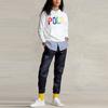 Polo Ralph Lauren SS22 Einfarbiges Logo Fleece Sweatshirt Damen Sweatshirt Weiß WMPOKNINFB20216-100
