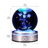 3D Crystal Ball Rose with LED Multicolor Changing Relaxing Birthday Night Ambient Crystal Gift for Wedding School Entrance Party Decoration Light,