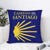 Camino De Santiago Square Pillow Case Shells The Way Movie Cushion Cover Zippered Decor Pillowcase For Car 40*40Cm