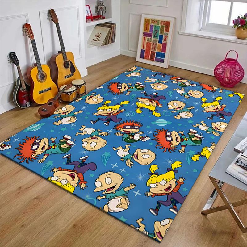Rugrats In Paris Polyester Carpet, Soft Indoor Mat for Office Chair, Living Room, Computer Desk - Decorative Home Office Rug Design