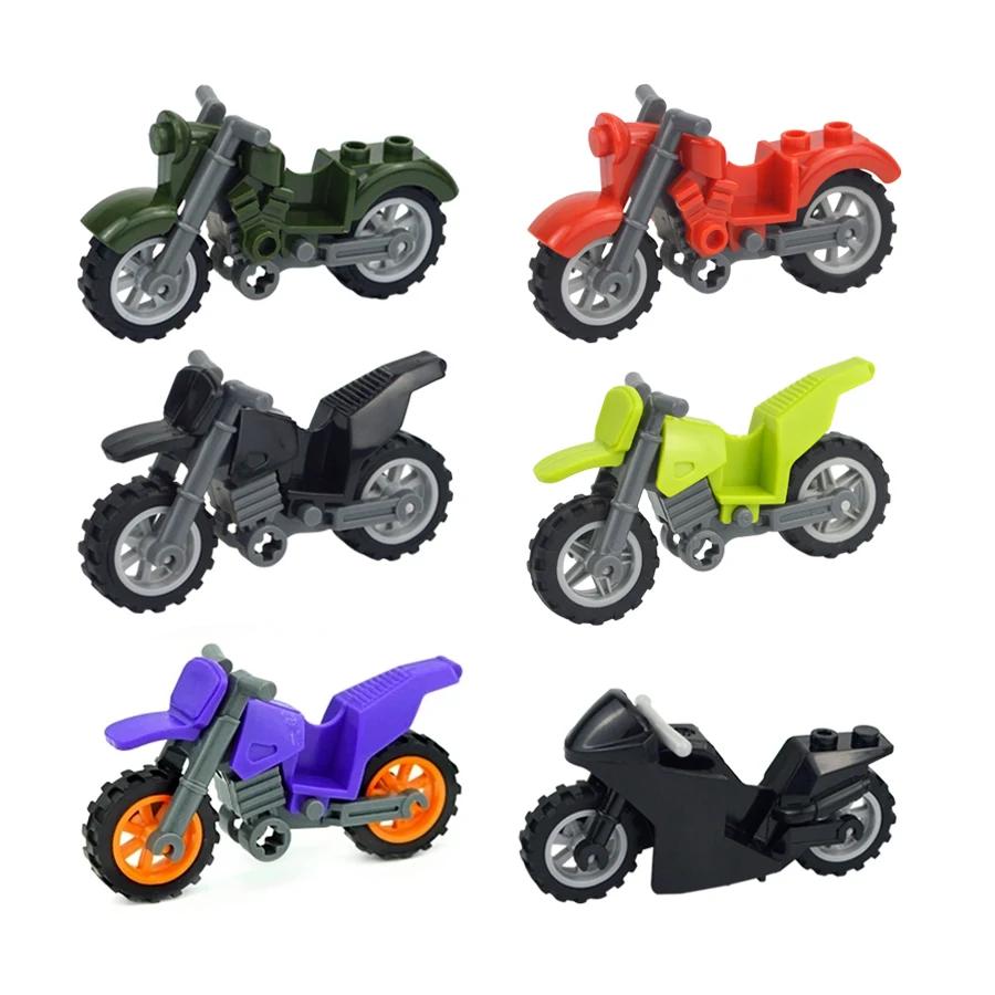DIY Zweiter Weltkrieg Motorrad Erstellen von Teilen Citybike Militärisches Zubehör Modell Landfahrzeuge Moto Steine Benutzerdefinierte Erstellungsteile Spielzeugsets Geeignet für Kinder