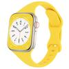 Dünnes Silikonarmband für Apple Watch 40 mm 44 mm 45 mm 41 mm 38 mm 42 mm, einfarbiges Armband für IWatch Serie 1 2 3 4 5 6 SE 7