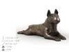 Bull Terrier, Bully IV - Dog Figurine, Statue On White Marble, Trophy for Art-Dog Dog Show Exhibition