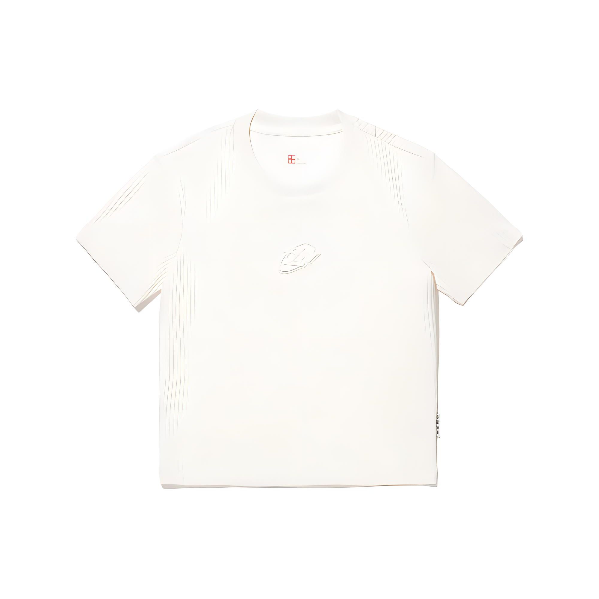 

Li Ning Однотонная футболка с круглым вырезом, удобная, универсальная, с коротким рукавом, женский топ, молочно-белый AHSU244-3 XS