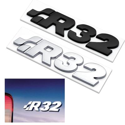 3D Metall R32 Logo Plakette Emblem Auto Aufkleber Für Golf Käfer CC EOS GTI Automobil Kofferraum Aufkleber Styling