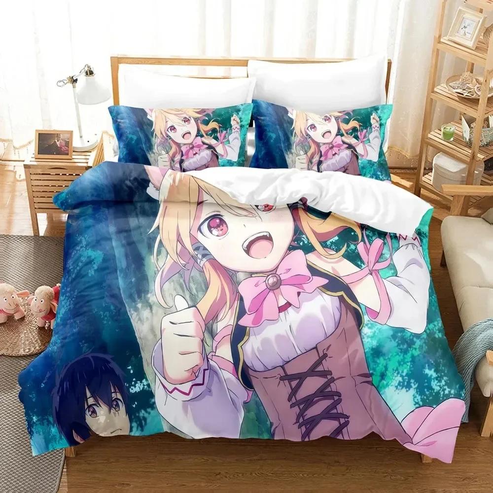 3D Print Seirei Gensouki Anime Comfortable Duvet Quilt Cover Pillowcase Bedding Set Children Bedroom Decoration Home Textile