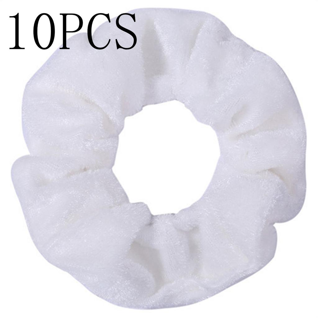 10pc Women Hair Scrunchies Velvet Solid Color Band for Girls Ponytail Holder Rubber Bands Ties Accessories Headbands Gumki