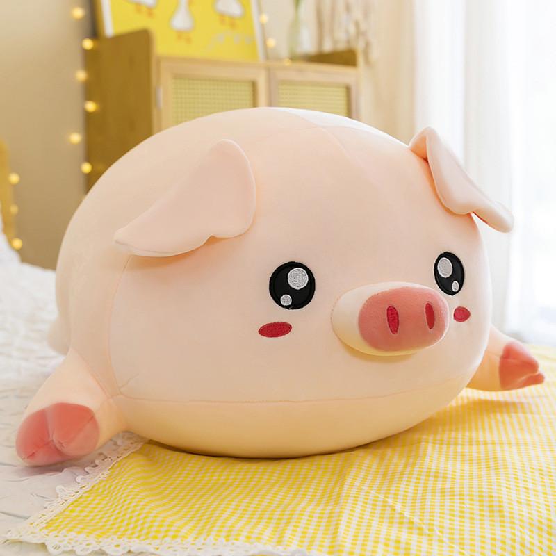 Plush Pig Pillow With Soft Fiber Cotton Filling For Kids And Adults