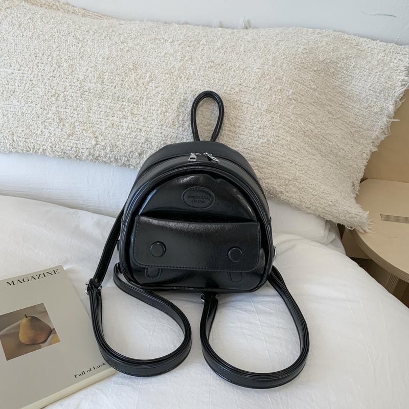 

Backpack Women s Fashion Versatile Niche Student School Bag Street Trend Lightweight Travel Mini Backpack чёрный