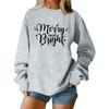 Women  Tops Women's Long Sleeve Sweatshirt Casual Crewneck Loose Fit Pollover Fleece Tops