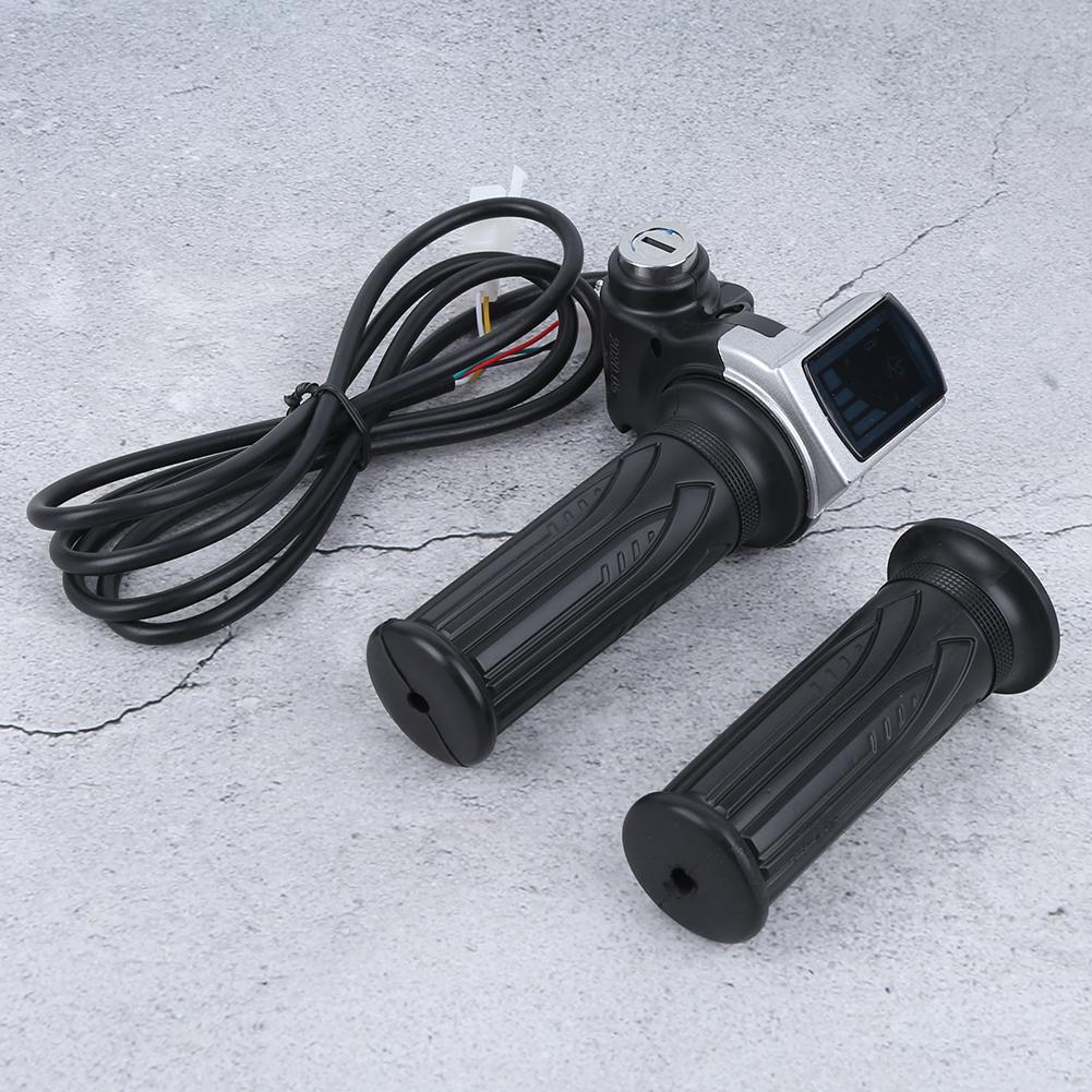 Multifunction Throttle Grip 36V Electric Quantity Battery Indicator Electric Door Lock