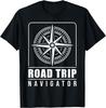 Traveler Vacation Road Trip Navigator Map T-Shirt