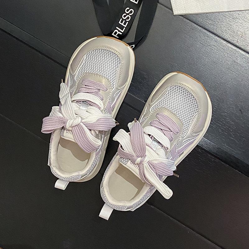 

Сетчатые дышащие моральные тренировочные туфли из искусственной кожи женские весна-лето 2025 мягкая подошва не устают ноги плоская подошва универсальные повседневные Forrest 40 фиолетовый