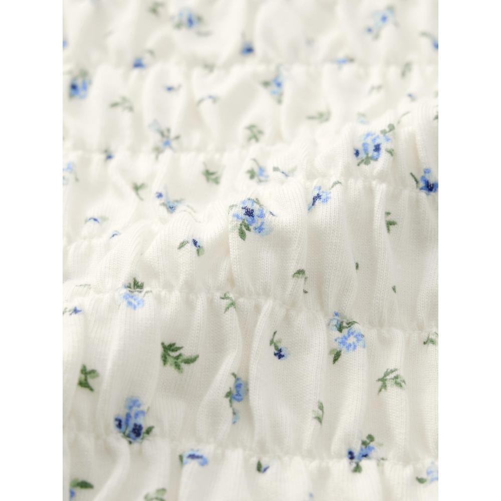 GU by Uniqlo Bra Feel Cropped Shirring Tube  Flower 