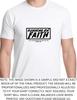 Men's and Women's T-shirts Running On Faith Religious God Jesus Graphic