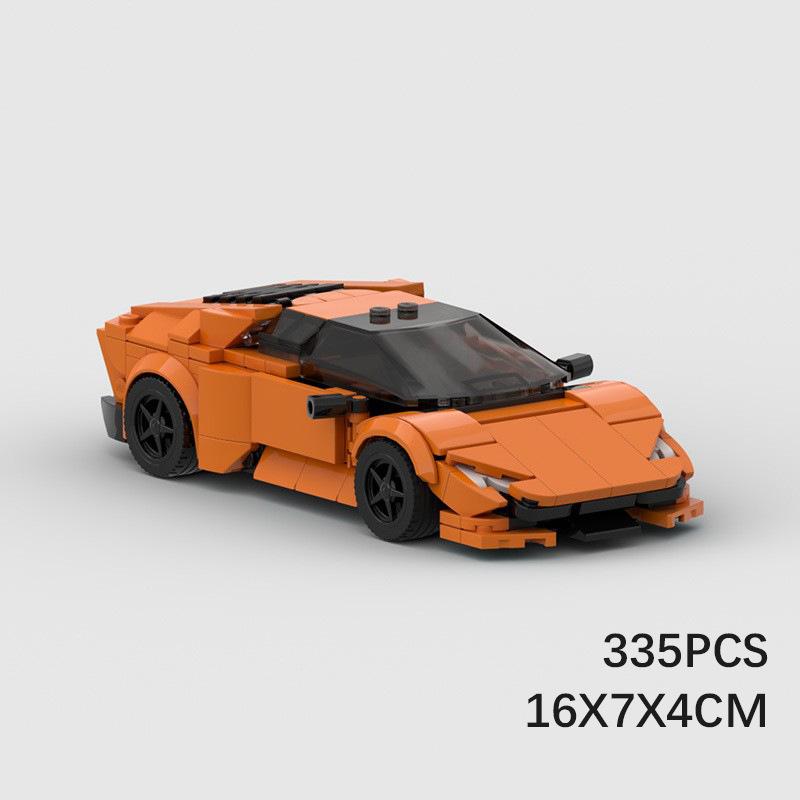 

Brick Lambo Poison V2 Gallardo Hurricane Aventador SVJ Countach Sian Miura Racing Sports Car Champion Blocks Retro Cars Toys MOC