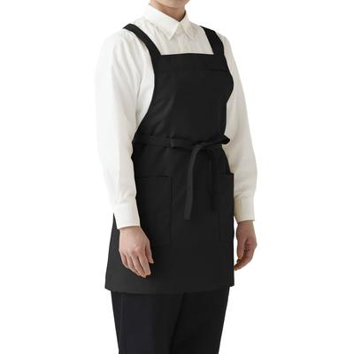 [Seven Uniform] Bib Apron, Short Bib Apron, CT2398, Size 9, Black, Free Size