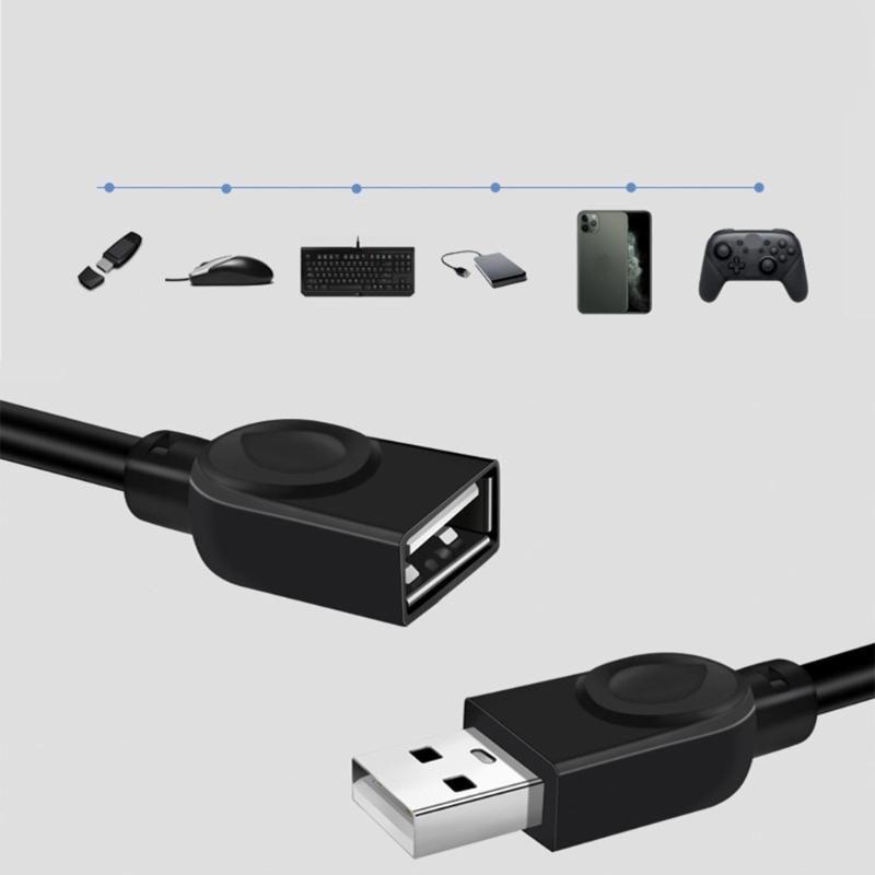 High Speeding USB3.0 Extension Cable 5Gbps Male to Female Connector Data Transfer Cable for Computer Mouse Laptop