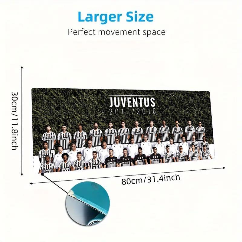 Juventus Mouse Pad, Large Gaming Desk Mat, Non-slip XXL Mousepad for Laptop & Tablet, Mini PC Playmat with Stitched Edges