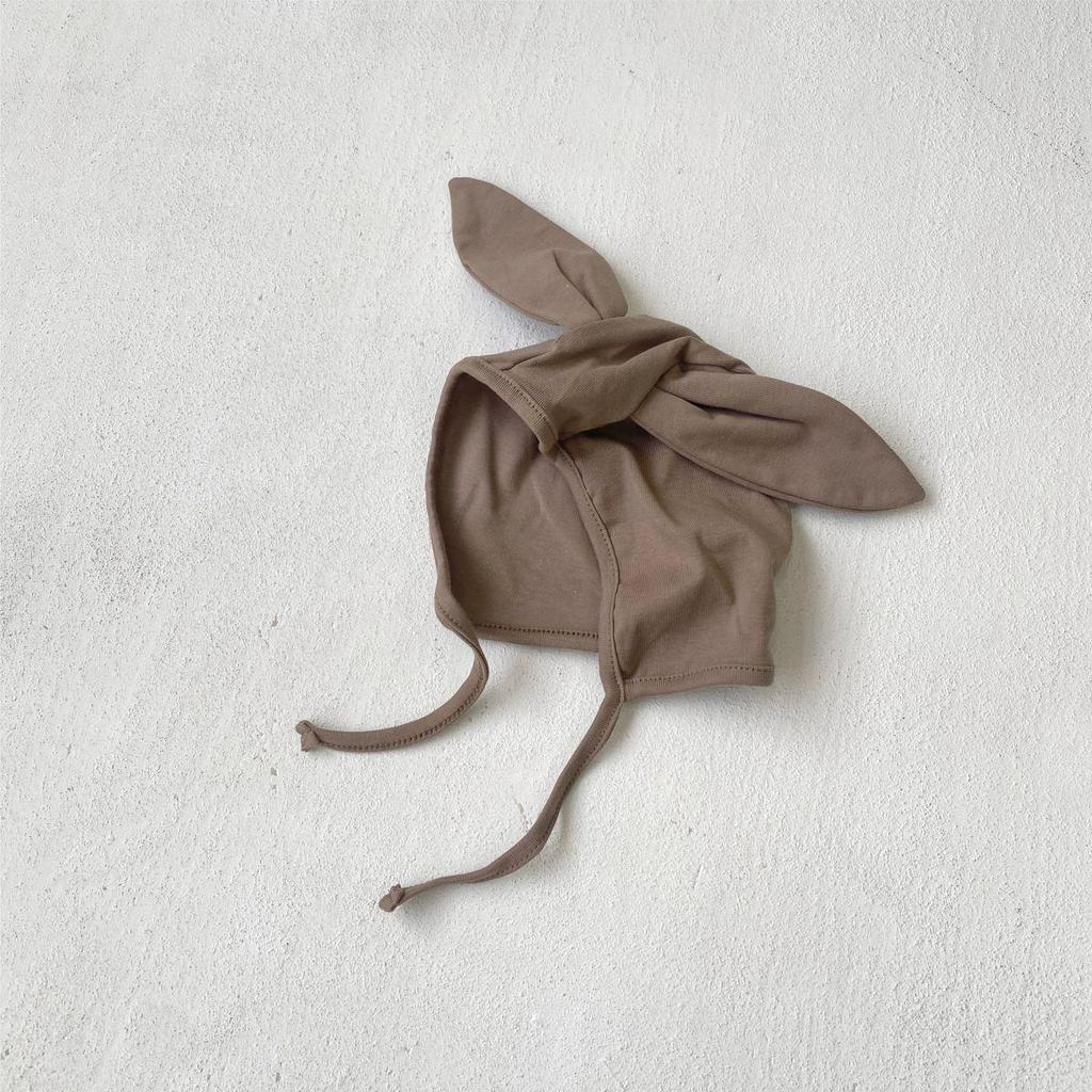 Korean Style Newborn Romper + Cartoon Bodysuit + Rabbit Ear Hat Set (Autumn/Winter)