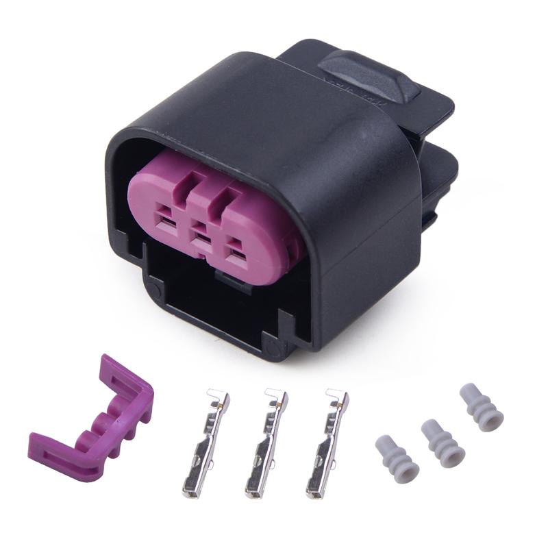 beler 5Pcs Ethanol Flex Fuel Sensor Connector Plug Wiring Pigtail Harness Body Kit 13577394 Fit for GM E85 Accessories