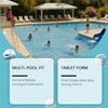 Pool Cleaning Tablets Multi-Function Quick Dissolving Water Clarifier for Swimming Pools Improves Water Quality 100 Count