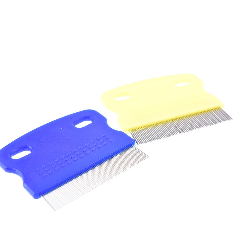 Rustfritt stål Kjæledyr Hund Katt Tannet Loppefjerning Rengjøringsbørste Grooming Kam