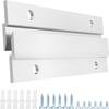 Set of 2 Z-shaped Aluminum Alloy Pendant Brackets for Mounting Wall Art Panels and Signage with Sleek and Design