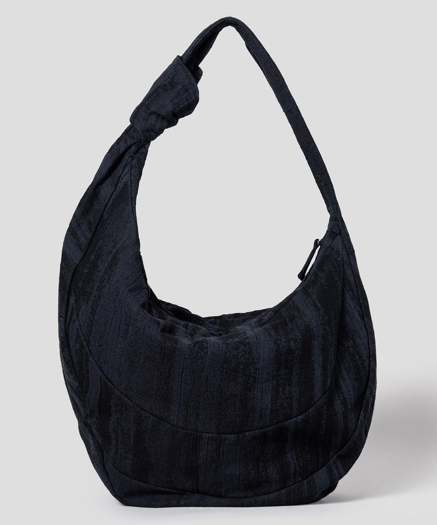 Anggae Jacquard Knot Tube Bag (L) Black