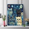 Persian cat Pattern  3pcs 100% Round Full Drill 5D DIY Diamond Painting Embroidery Cross Stitch Rhinestone Décor